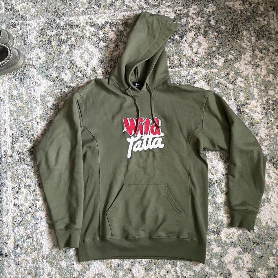 Olive green Wild Patta unisex hoodie | eBay