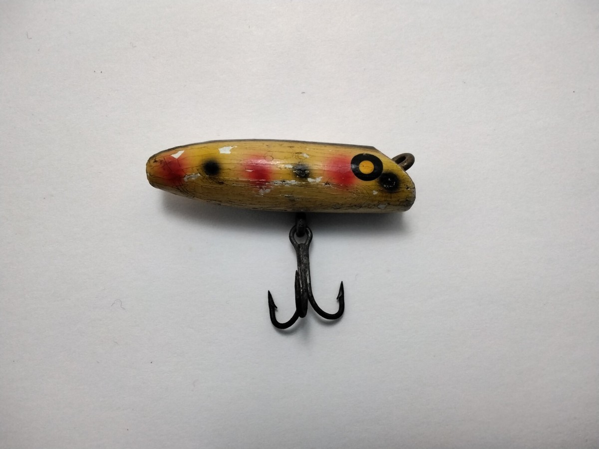 ロッド SOUTHBEND TROUT ORENO 5047-B4 FLY ROD Vintage South Bend Trout-Oreno Wood Fly Rod Sized Lure Red