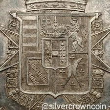 SCC Tuscany 4 Fiorini / 10 Paoli 1858 Pisis. NGC AU53 Silver Thaler Crown Dollar