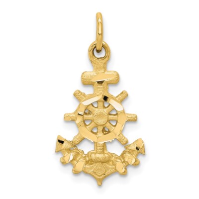 10k Gelbgold Anker Charm 10C564