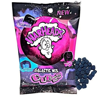 WarHeads Galactic Mix Cubes - Chewy Gummy Candy - 12ct - 4.5oz Bag - SHIPS FREE