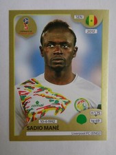 2018 PANINI WORLD CUP - Sadio MANE Rookie Rc Sticker  # 625 Gold Swiss edition 