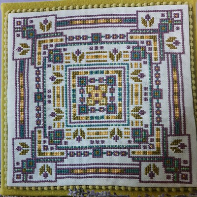 Cross Stitch ''MIDNIGHT IRISES'' pattern ~  flowers