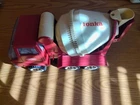 VINTAGE 1970s 14" LONG TONKA CEMENT MIEXER TRUCK RED PRESSED STEEL