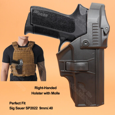 SP2022 Duty Holster w/ Molle For Sig Sauer SP2022 Full Size 9mm 40 Level3 Case