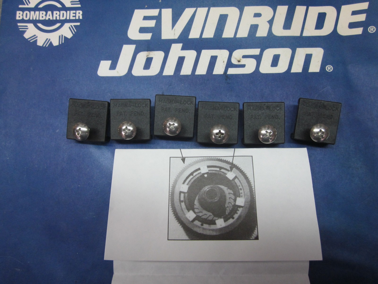 JOHNSON EVINRUDE 35 AMP CHARGING FLYWHEEL REPAIR KIT 150 HP THRU