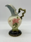 Vintage Hull Pottery Woodland Flowers Ewer Pitcher/Vase Blue Green