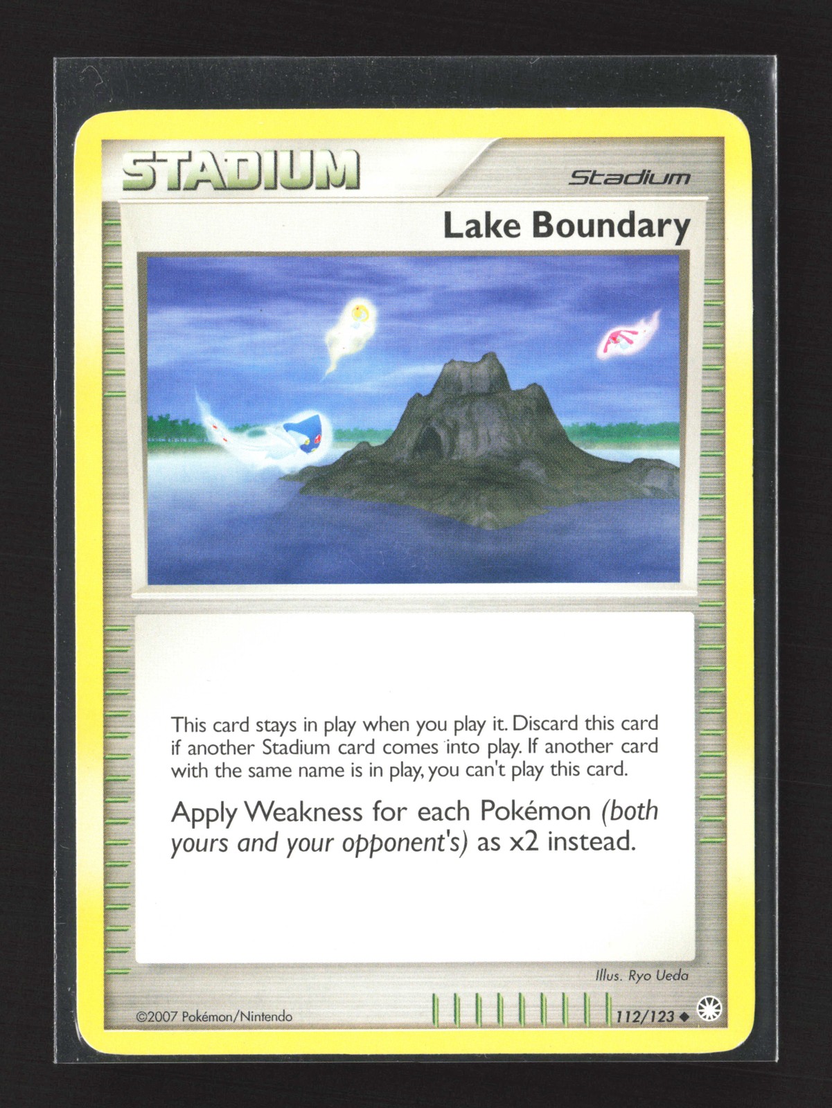 Pokemon Mysterious Treasures #112/123 Uncommon Lake Boundary