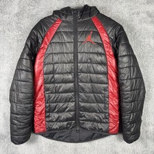 Jordan Jacket Youth L Puffer Quilted Hood Jumpman Full Zip Boys Winter Nike