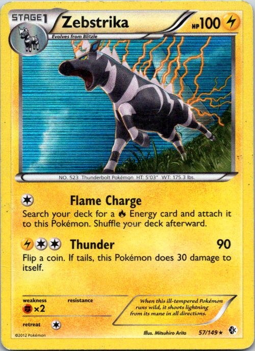 Zebstrika Holo Holo Rare Boundaries Crossed 57/149 MP