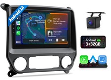 Android 14 10.1" Car Stereo GPS CarPlay For Chevy Silverado GMC Sierra 2014-2018