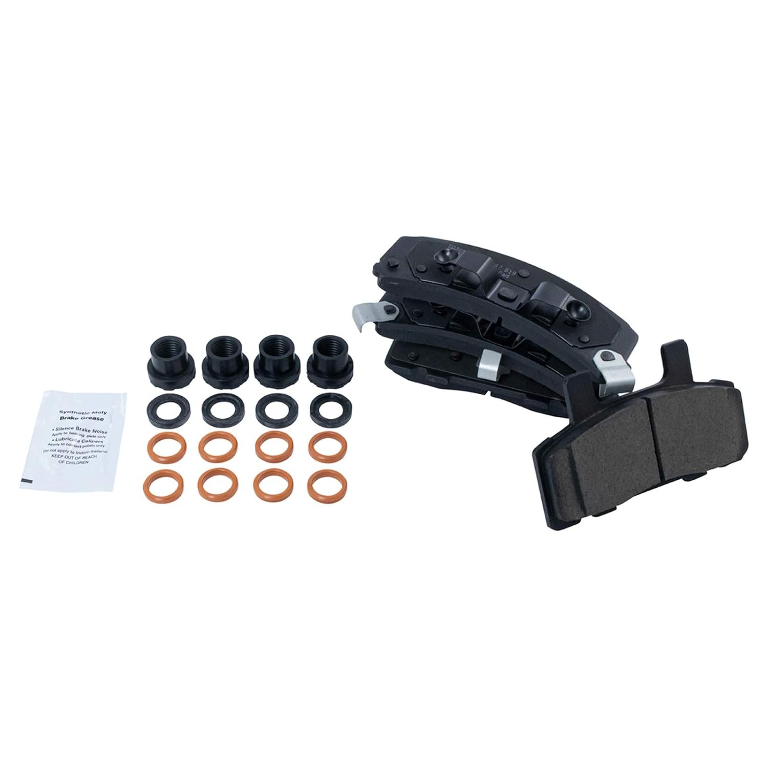 TRQ Front Brake Pad and Rotor Set Ceramic Vented Rotors 11.61 in 6-Lug ...
