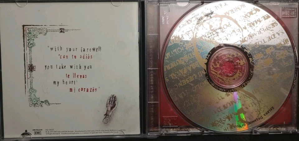Selena Dreaming of You CD 1995 Original Vintage EMI Latin Tejano Pop Music HTF Foto 2 de 4