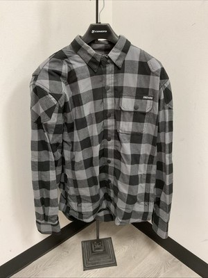 Street & Steel Mission Moto Riding Shirt Black/Grey | Large .