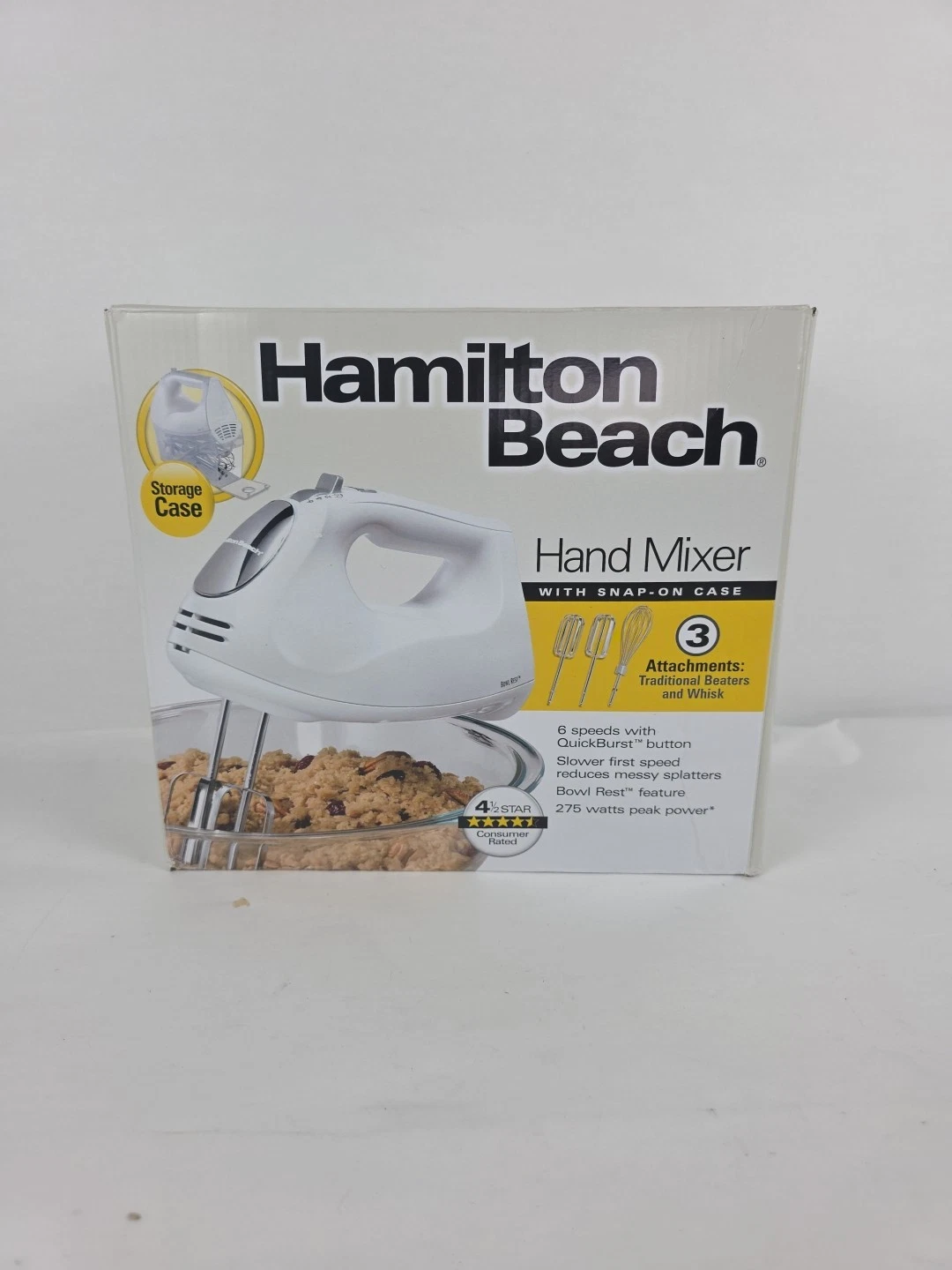 Hamilton Beach 6-Speed Electric Hand Mixer with Whisk And Storage Case
Opens in a new window or tab