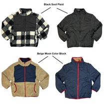 Member's Mark Boy's Regular Fit Full-Zip Fleece Reversible Jacket