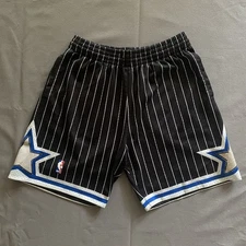 Mitchell & Ness Hardwood Classics Orlando Magic Shorts Mens Large Black Striped
