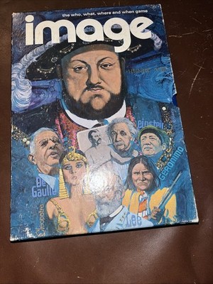 Image Board Game 1972 3M Bookshelf Game 100% Complete Who What When Where Game
