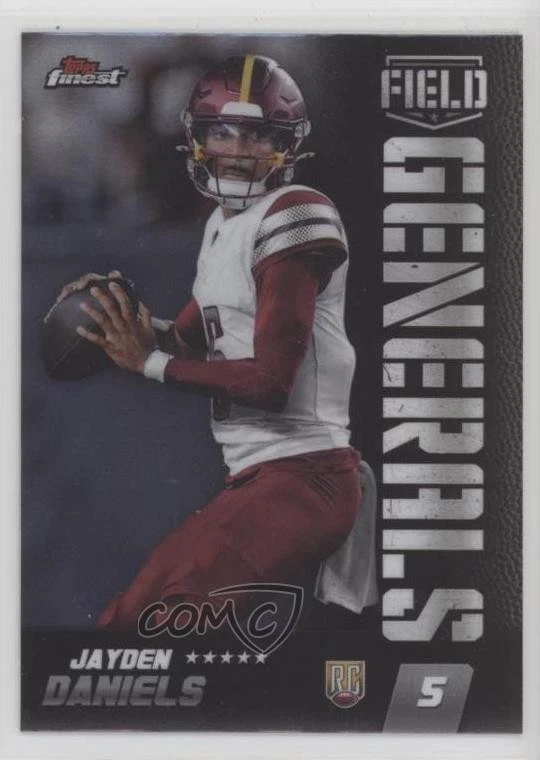Jayden Daniels Topps Finest Field Generals #FG18 Black Refractor
