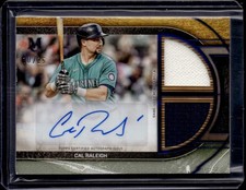 2025 Topps Museum Collection Signature Swatch Dual Relic Auto Cal Raleigh 10/25