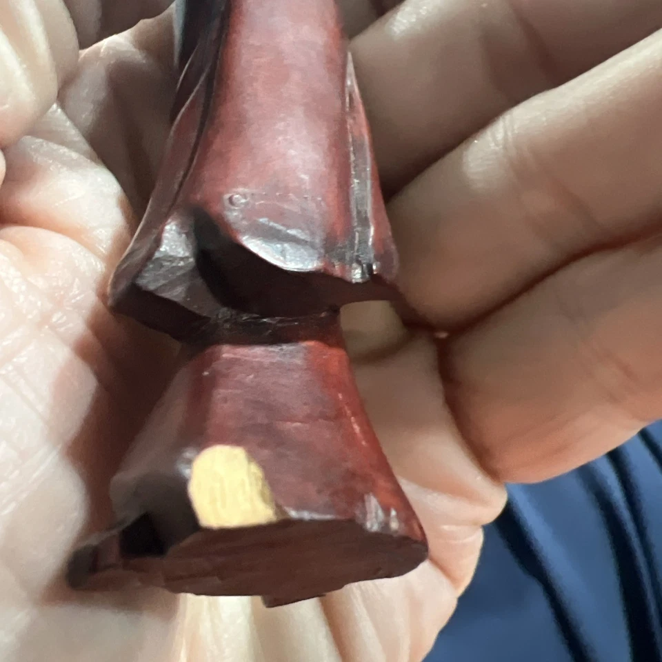 Antigua estatuilla china tallada a mano de palo de rosa GUANYIN DEL SIGLO XIX DE COLECCIÓN AZ5 Foto 2 de 3