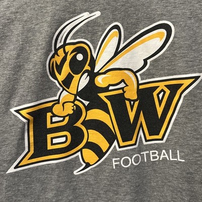 Baldwin Wallace Yellow Jacket Football, Gray, Small Nike T-Shirt