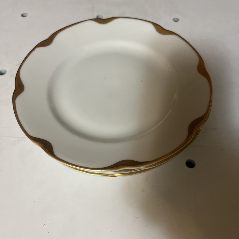 5 Royal Veragold 18Kt. Trim Epiag Scallop Bread Salad Dessert Plate 6 1/2” Set 5