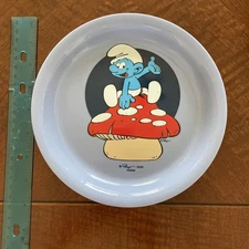 Deka Smurfs Melamine Plate New Vintage