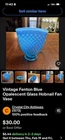 Fenton Opalescent Fan Vase And Crimp Vase