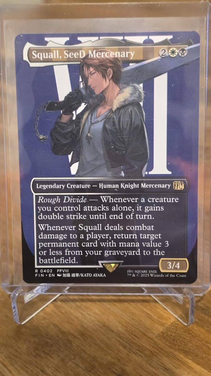 Squall, SeeD Mercenary (Rare Borderless) #402 Final Fantasy MTG