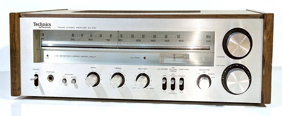 🔥【PRO SERVICED】Technics SA-200 Stereo 50W Receiver! CHOOSE LED COLOR💥GUARANTY - Image 4 of 4