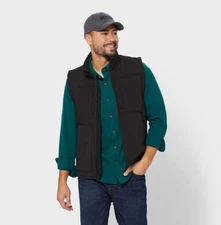 Limited stock DU.LUTH Men's Bear Hide Fleece Vest - Jet Black NEW WITH TAG