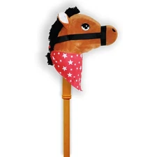 : Music Stick Animal - Brown Horse - Music Button, Sturdy Two-Piece Stick W/C...