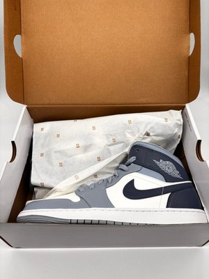 Nike Jordan 1 MID WMNS Sail/Diffused Blue/Grey Damen US 10,5/ EU 42,5