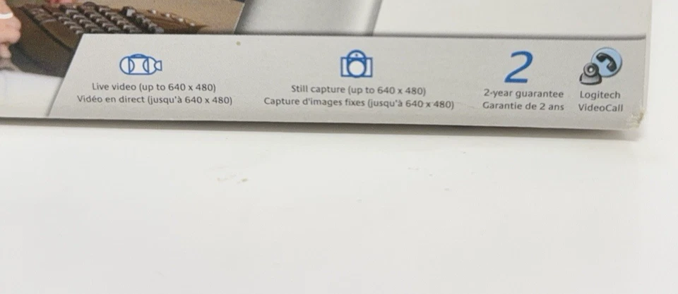 Vintage 2005 Logitech QuickCam Chat 2 Camera Headset Webcam New Sealed - Image 3 of 4