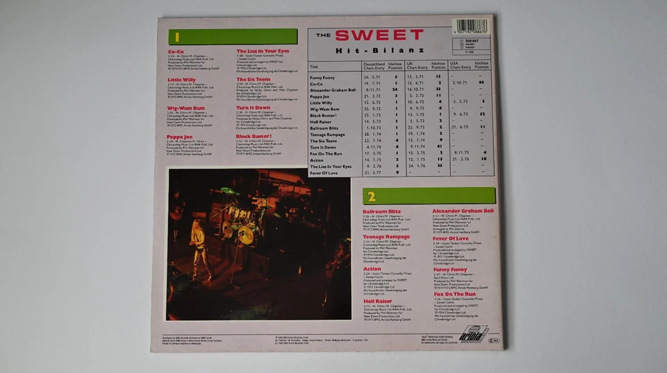 The Sweet - Starke Zeiten (Greatest Hits) (Vinyl LP) - Bild 2 von 4