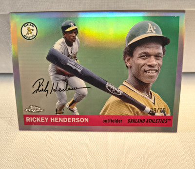 Rickey Henderson [Rose Gold Refractor] #320 2025 Topps Chrome Platinum /75