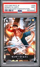 2023 ONE PIECE JAPANESE PROMOS MEETUP EVENT PARTICIPATION MONKEY D. LUFFY PSA 9