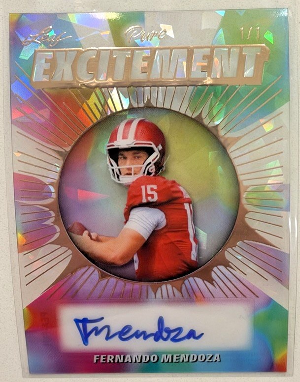 2025 Leaf Eclectic Football Pure Excitement Bronze Auto 1/1 Fernando Mendoza