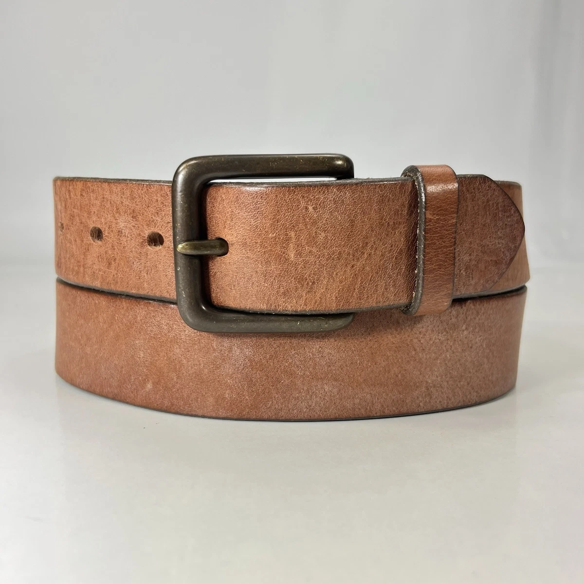Gap Brown Cognac Leather Belt Medium Gold Buckle NWT 100% Leather Gap brown leather women main image 4
