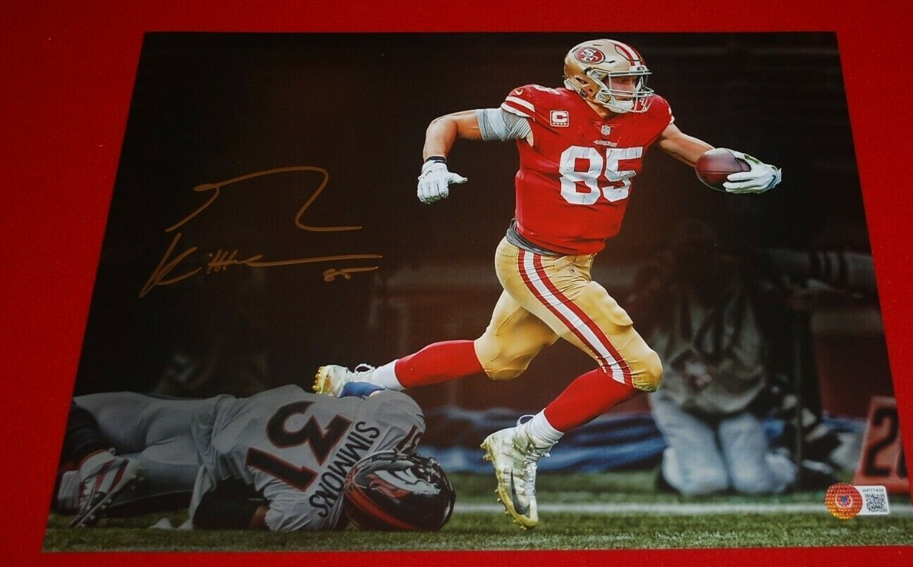 GEORGE KITTLE Autographed Signed San Francisco 49ers 11X14 photo Beckett COA WPP77458 