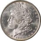 1885-O Morgan Silver Dollar PCGS MS65 Rattler Holder Blast White Gem