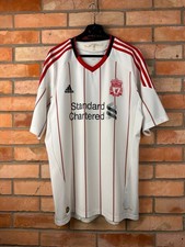 LIVERPOOL 2010-2011 AWAY FOOTBALL SHIRT SOCCER JERSEY ADIDAS SIZE L