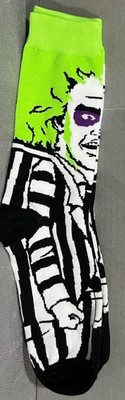 Hot Topic Beetlejuice Socks Halloween Horror Monsters Unisex Youth Teen Adult