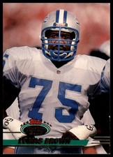 1993 Stadium Club Lomas Brown 417 Detroit Lions LP