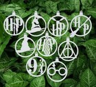 9 Pcs Wizarding World Christmas Tree Ornaments – Magical Holiday Decor (Plastic)