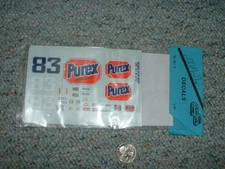 JNJ Hobbies 1/24 1/ 25  Decals #83 Purex Die Hard Lake Speed  AAA
