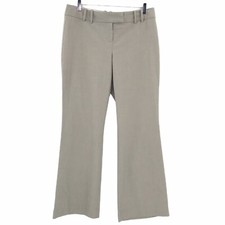 The Limited Womens Pants 10R 10 Regular Gray Cassidy Fit Flat Front Trousers