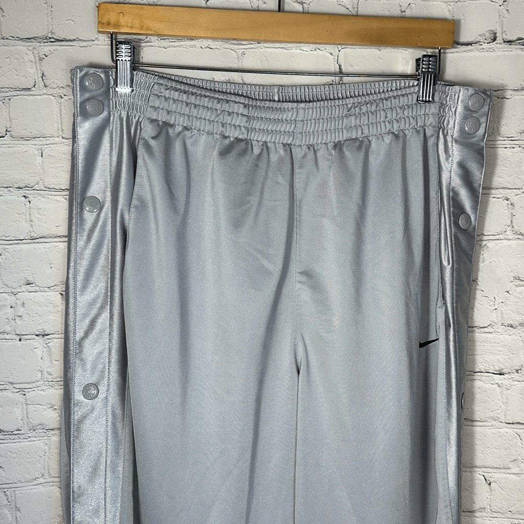 Vintage 2000's Nike Snap Breakaway Pants Large Sliver/Gray Vintage 2000's Nike Snap Breakaway Pants Large Sliver/Gray