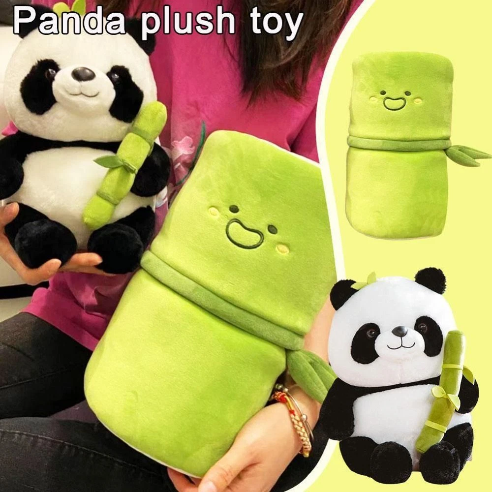 Room Decor Soft Pillow Panda Bear Bamboo Panda Plush Stuffed Toy